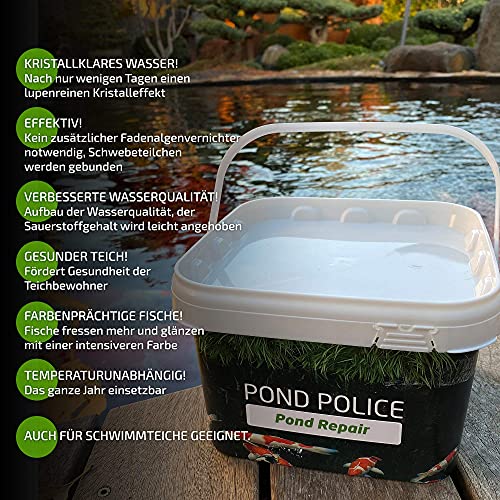  Biologisches Pond-Reparatur-Mittel Koi Company für klare Teichwasser, Macht Algizide unnötig, 2,5kg
| Koi Company Wasse